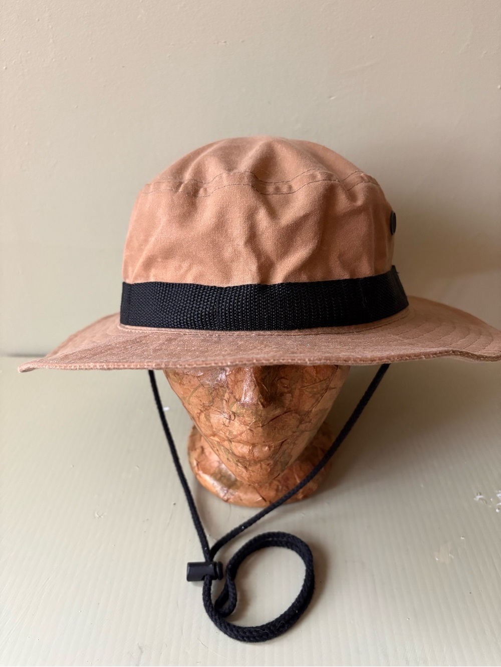 Australian outback collection brown Outdoor Bucket Hat oilskin outdoorsman - Picture 2 of 7